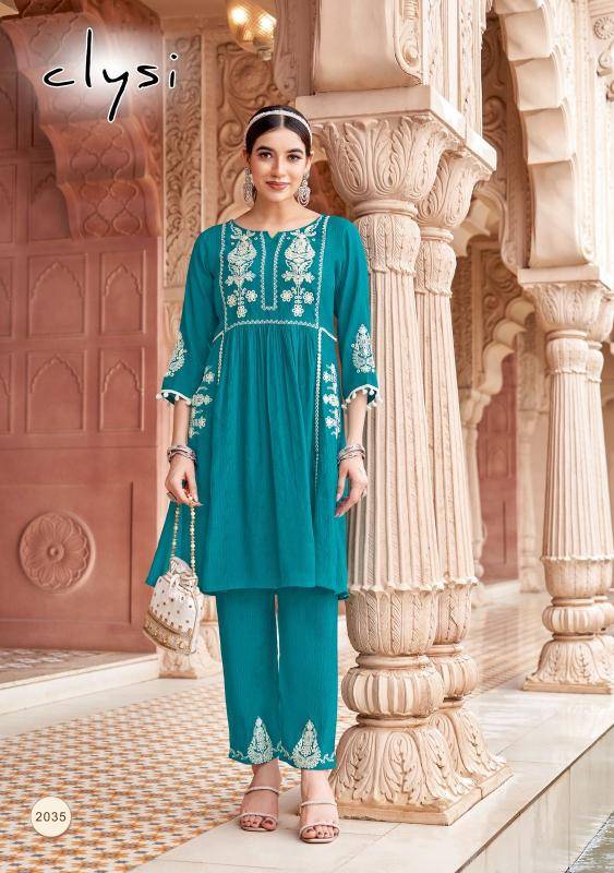 Clysi nova coord set Kurti exporters in bangalore